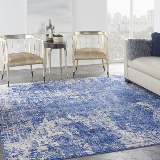 Nourison Whimsicle WHS08 Area Rug, Blue/Ivory, 7' x 10'