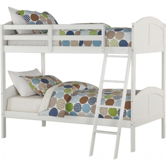 ACME Toshi Twin/Twin Bunk Bed, White