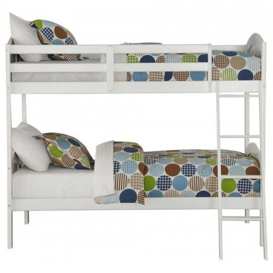 ACME Toshi Twin/Twin Bunk Bed, White