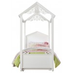 ACME Rapunzel Twin Bed, White