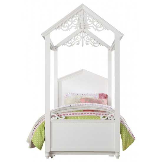 ACME Rapunzel Twin Bed, White