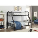 ACME Cayelynn Twin/Full Bunk Bed, Black