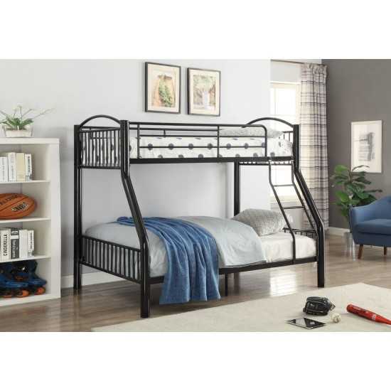 ACME Cayelynn Twin/Full Bunk Bed, Black