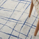 Nourison Whimsicle WHS09 Area Rug, Ivory/Blue, 5' x 7'