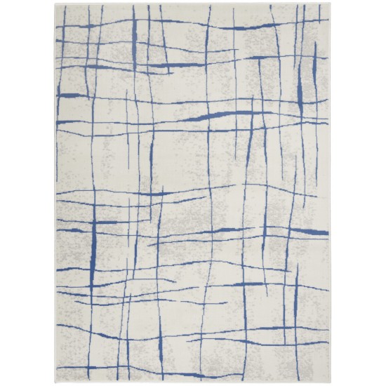 Nourison Whimsicle WHS09 Area Rug, Ivory/Blue, 6' x 9'