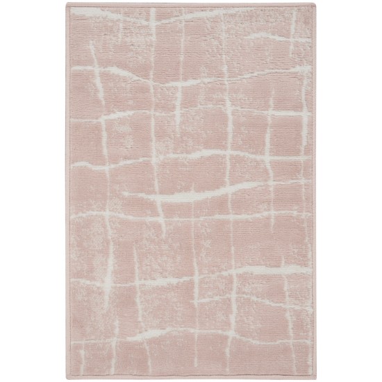 Nourison Whimsicle WHS09 Area Rug, Pink/Ivory, 2' x 3'