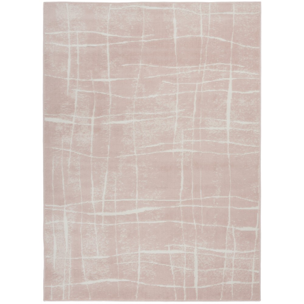 Nourison Whimsicle WHS09 Area Rug, Pink/Ivory, 4' x 6'