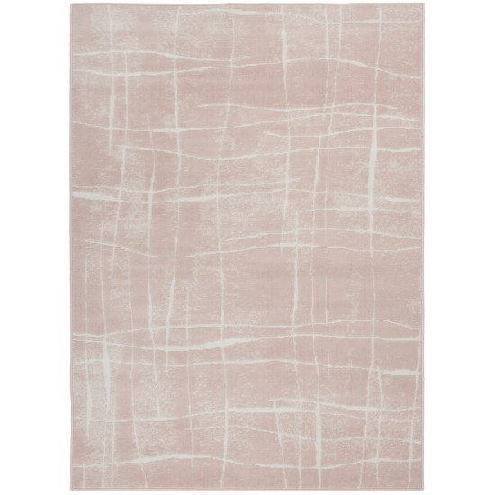 Nourison Whimsicle WHS09 Area Rug, Pink/Ivory, 5' x 7'