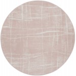 Nourison Whimsicle WHS09 Area Rug, Pink/Ivory, 5' x Round