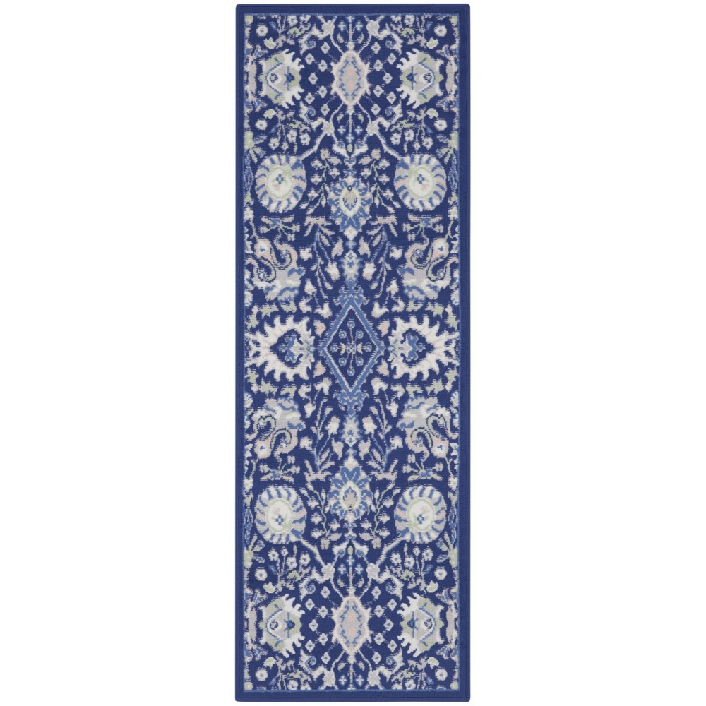Nourison Whimsicle WHS10 Runner Rug, Navy/Multicolor, 2' x 8' Nourison Whimsicle WHS10 Runner Rug, Navy/Multicolor, 2' x 8'