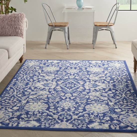 Nourison Whimsicle WHS10 Area Rug, Navy/Multicolor, 4' x 6'