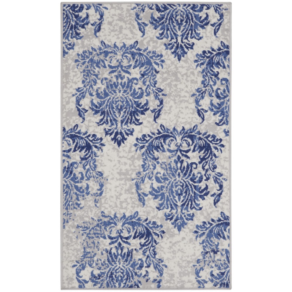 Nourison Whimsicle WHS11 Area Rug, Ivory/Navy, 3' x 5'