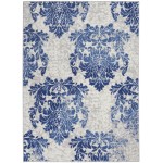 Nourison Whimsicle WHS11 Area Rug, Ivory/Navy, 5' x 7'