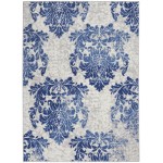 Nourison Whimsicle WHS11 Area Rug, Ivory/Navy, 6' x 9'