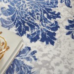 Nourison Whimsicle WHS11 Area Rug, Ivory/Navy, 6' x 9'