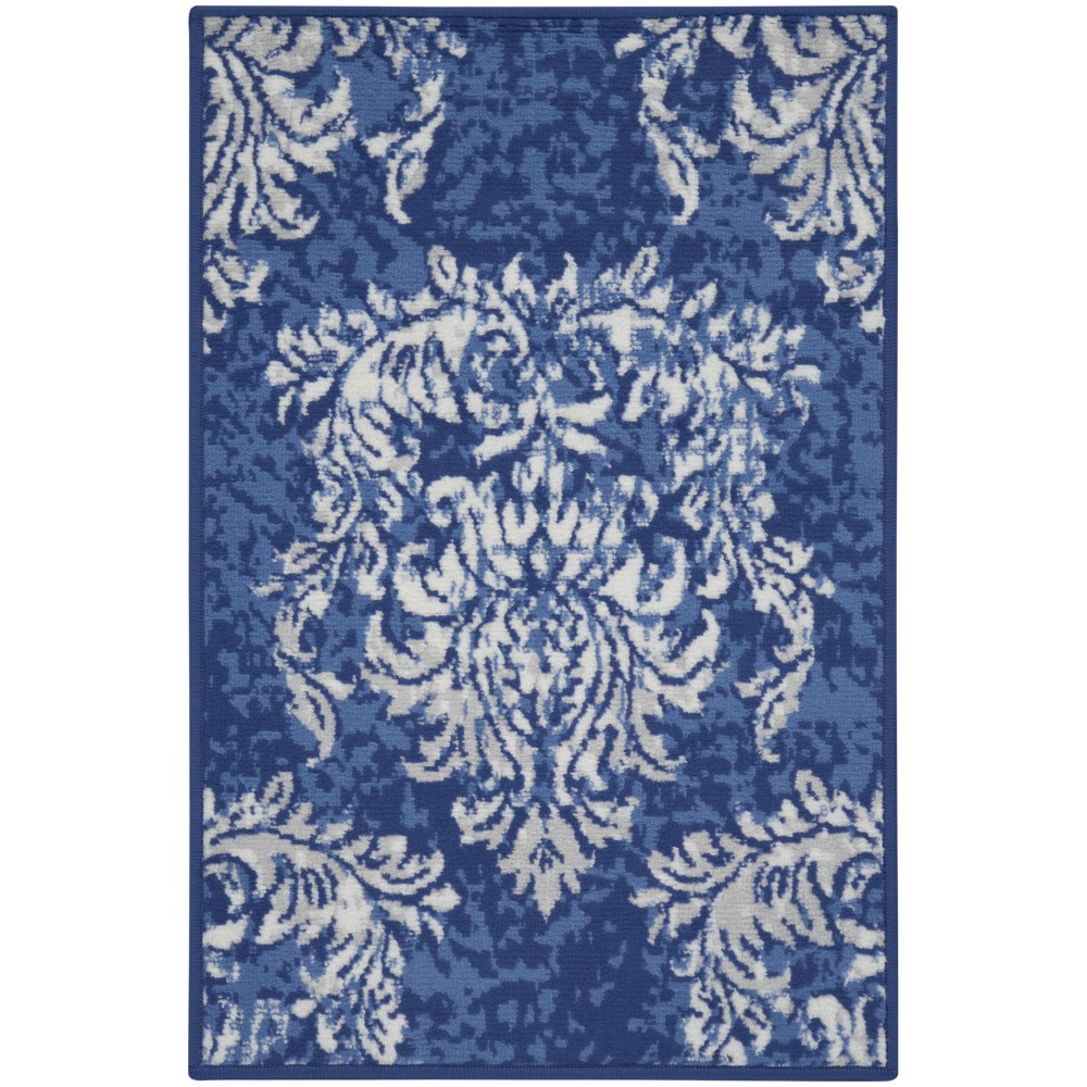 Nourison Whimsicle WHS11 Area Rug, Navy/Ivory, 2' x 3'