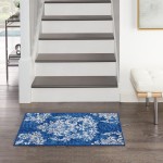 Nourison Whimsicle WHS11 Area Rug, Navy/Ivory, 2' x 3'