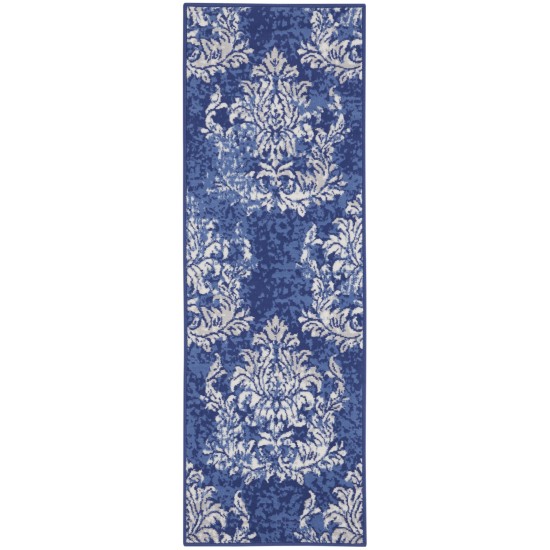 Nourison Whimsicle WHS11 Runner Rug, Navy/Ivory, 2' x 6'