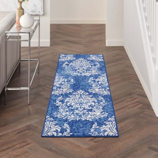 Nourison Whimsicle WHS11 Runner Rug, Navy/Ivory, 2' x 6'