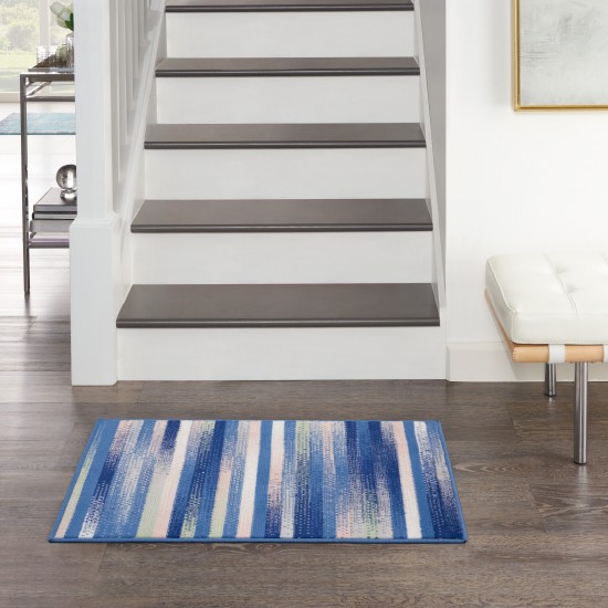 Nourison Whimsicle WHS12 Area Rug, Blue/Multicolor, 2' x 3'