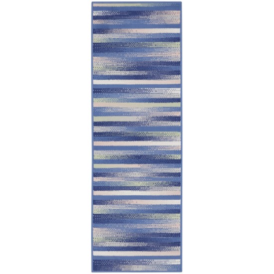 Nourison Whimsicle WHS12 Runner Rug, Blue/Multicolor, 2' x 8'