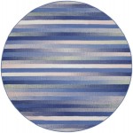 Nourison Whimsicle WHS12 Area Rug, Blue/Multicolor, 8' x Round