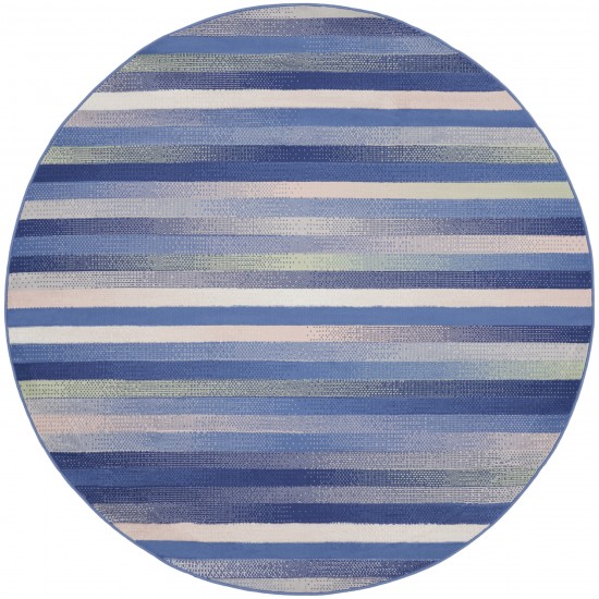 Nourison Whimsicle WHS12 Area Rug, Blue/Multicolor, 8' x Round