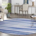 Nourison Whimsicle WHS12 Area Rug, Blue/Multicolor, 8' x Round