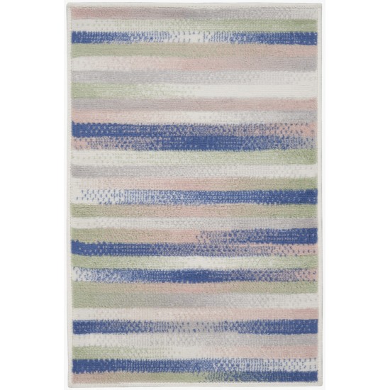 Nourison Whimsicle WHS12 Area Rug, Ivory/Multicolor, 2' x 3'