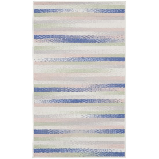 Nourison Whimsicle WHS12 Area Rug, Ivory/Multicolor, 3' x 5'