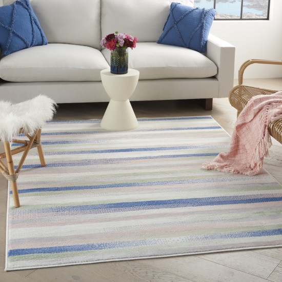 Nourison Whimsicle WHS12 Area Rug, Ivory/Multicolor, 6' x 9'