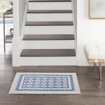 Nourison Whimsicle WHS13 Area Rug, Ivory/Blue, 2' x 3'