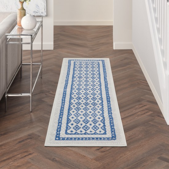 Nourison Whimsicle WHS13 Runner Rug, Ivory/Blue, 2' x 6'