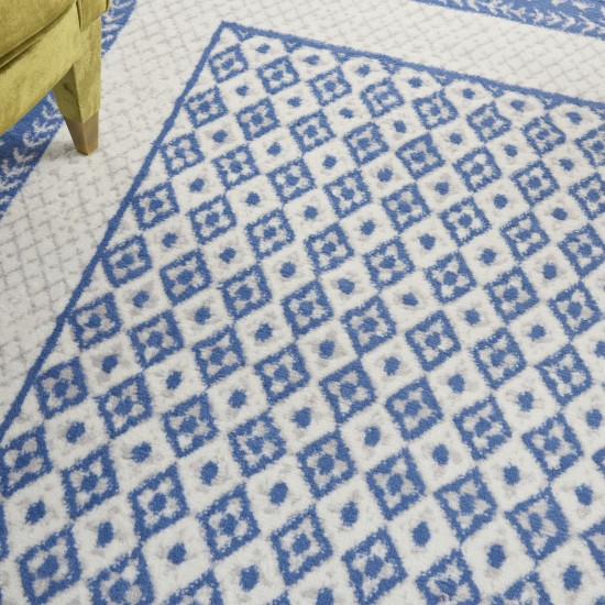 Nourison Whimsicle WHS13 Area Rug, Ivory/Blue, 4' x 6'