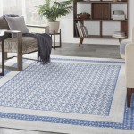 Nourison Whimsicle WHS13 Area Rug, Ivory/Blue, 7' x 10'