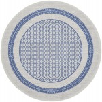 Nourison Whimsicle WHS13 Area Rug, Ivory/Blue, 8' x Round