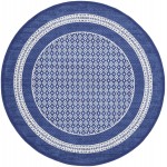 Nourison Whimsicle WHS13 Area Rug, Navy, 5' x Round