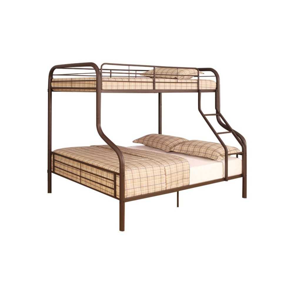 ACME Cairo Twin/Full Bunk Bed, Sandy Black