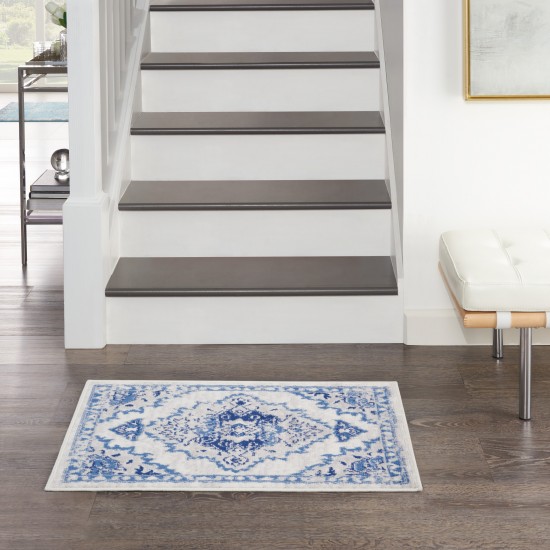 Nourison Whimsicle WHS14 Area Rug, Ivory/Blue, 2' x 3'