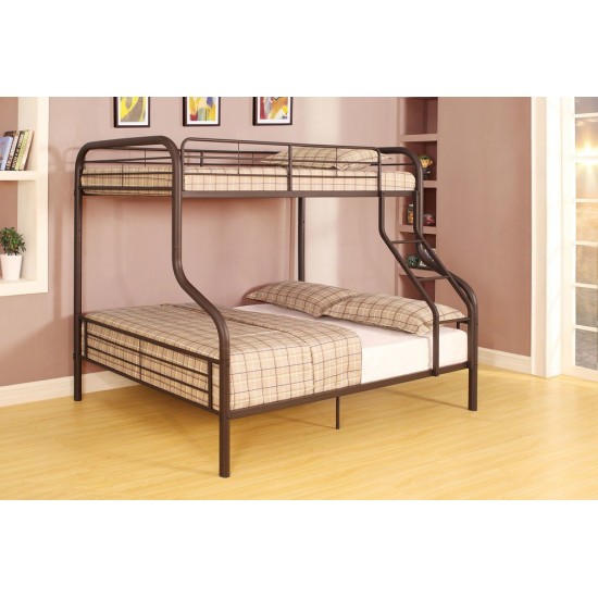 ACME Cairo Twin/Full Bunk Bed, Sandy Black