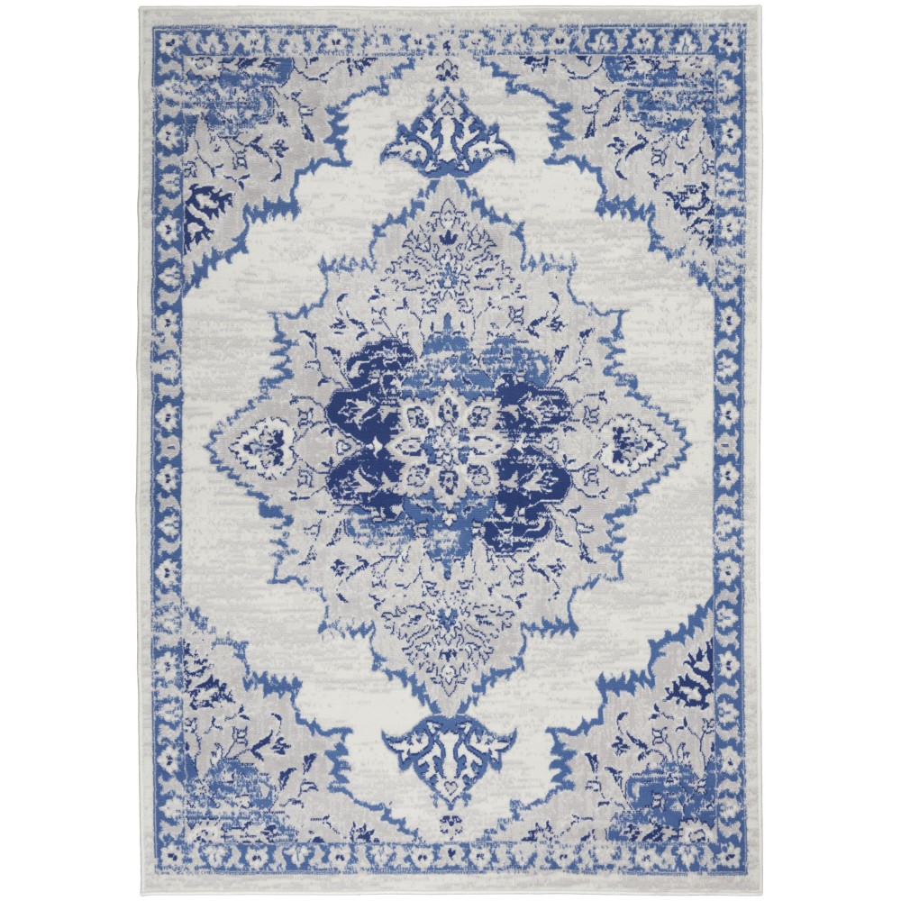 Nourison Whimsicle WHS14 Area Rug, Ivory/Blue, 5' x 7' Nourison Whimsicle WHS14 Area Rug, Ivory/Blue, 5' x 7'