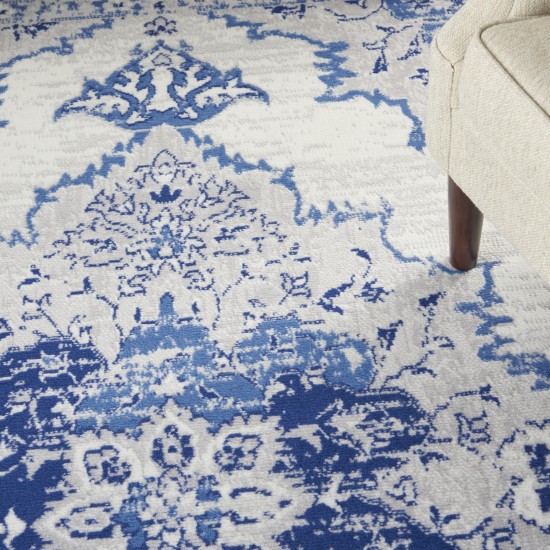 Nourison Whimsicle WHS14 Area Rug, Ivory/Blue, 5' x 7'