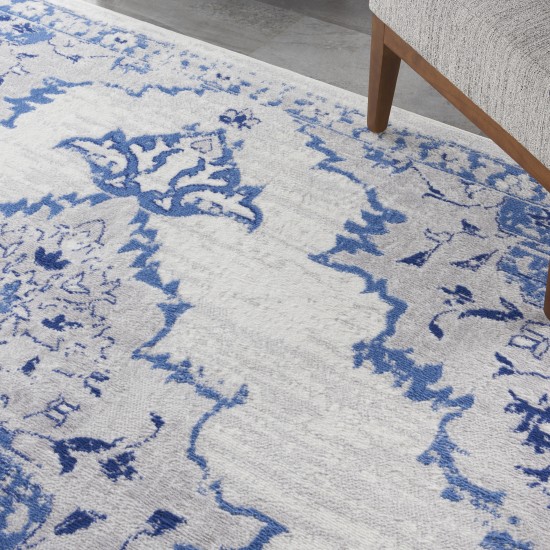 Nourison Whimsicle WHS14 Area Rug, Ivory/Blue, 8' x 10'