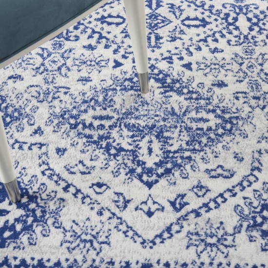 Nourison Whimsicle WHS15 Area Rug, Ivory/Navy, 4' x 6'
