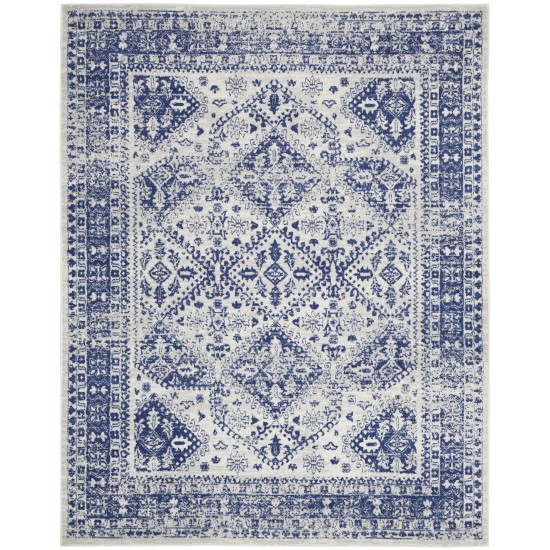 Nourison Whimsicle WHS15 Area Rug, Ivory/Navy, 7' x 10'