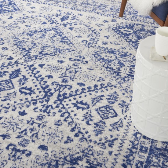 Nourison Whimsicle WHS15 Area Rug, Ivory/Navy, 7' x 10'