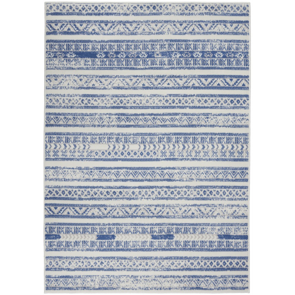 Nourison Whimsicle WHS16 Area Rug, Ivory/Blue, 4' x 6'