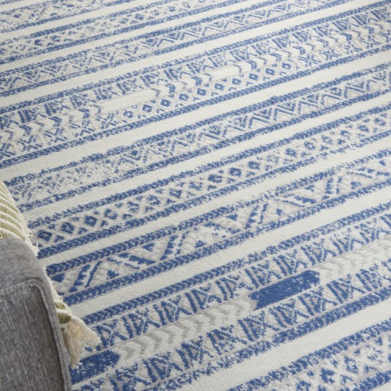 Nourison Whimsicle WHS16 Area Rug, Ivory/Blue, 6' x 9'