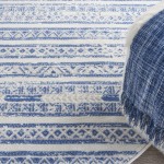 Nourison Whimsicle WHS16 Area Rug, Ivory/Blue, 8' x Round