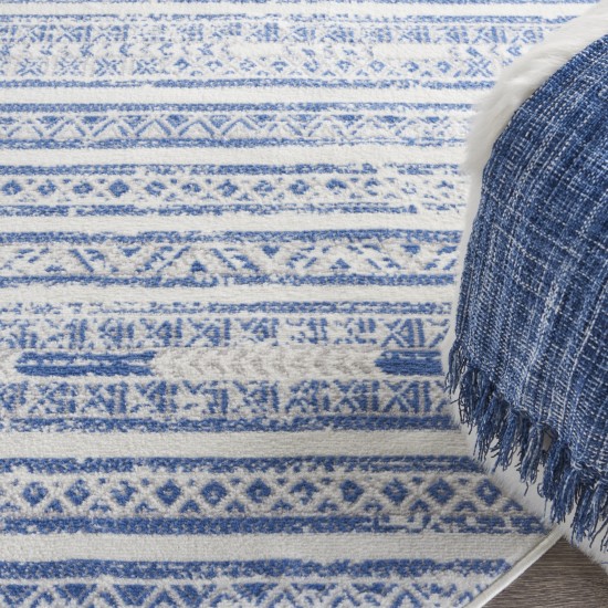 Nourison Whimsicle WHS16 Area Rug, Ivory/Blue, 8' x Round